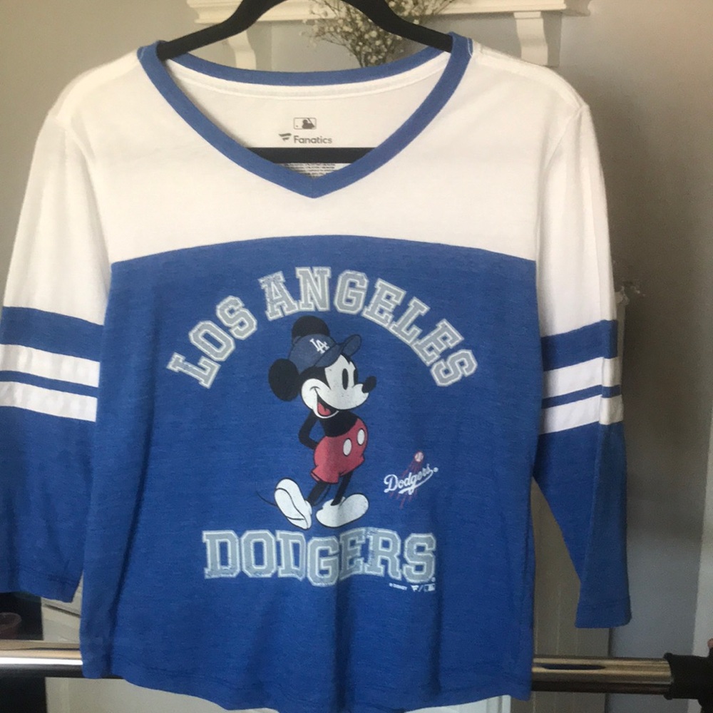 LA Dodgers Mickey Baseball Tee